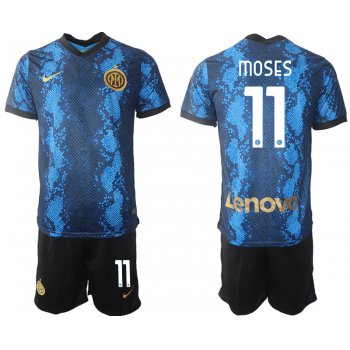 Men 2021-2022 Club Inter Milan home blue 11 Nike Soccer Jersey