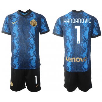 Men 2021-2022 Club Inter Milan home blue 1 Nike Soccer Jersey