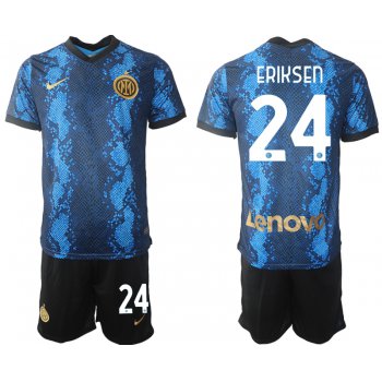 Men 2021-2022 Club Inter Milan home blue 24 Nike Soccer Jersey