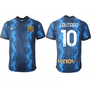 Men 2021-2022 Club Inter Milan home blue aaa versio 10 Nike Soccer Jersey