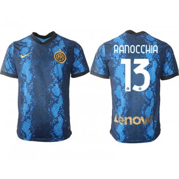 Men 2021-2022 Club Inter Milan home blue aaa versio 13 Nike Soccer Jersey