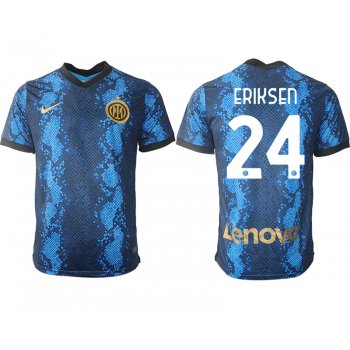 Men 2021-2022 Club Inter Milan home blue aaa versio 24 Nike Soccer Jersey