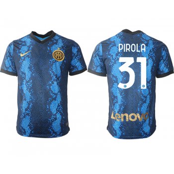 Men 2021-2022 Club Inter Milan home blue aaa versio 31 Nike Soccer Jersey