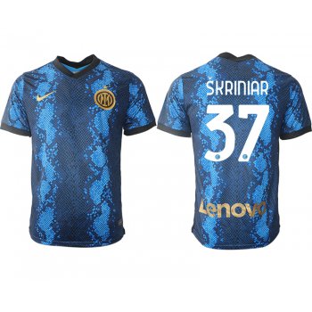 Men 2021-2022 Club Inter Milan home blue aaa versio 37 Nike Soccer Jersey