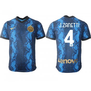 Men 2021-2022 Club Inter Milan home blue aaa versio 4 Nike Soccer Jersey