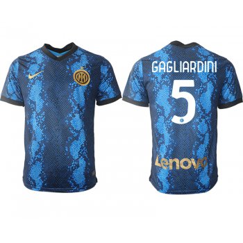 Men 2021-2022 Club Inter Milan home blue aaa versio 5 Nike Soccer Jersey