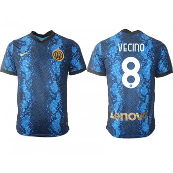 Men 2021-2022 Club Inter Milan home blue aaa versio 8 Nike Soccer Jersey