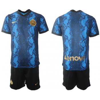 Men 2021-2022 Club Inter Milan home blue blank Nike Soccer Jersey