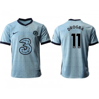 Men 2020-2021 club Chelsea away aaa version 11 Light blue Soccer Jerseys