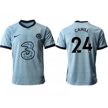 Men 2020-2021 club Chelsea away aaa version 24 Light blue Soccer Jerseys