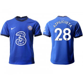 Men 2020-2021 club Chelsea home aaa version 28 blue Soccer Jerseys