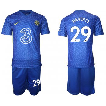 Men 2021-2022 Club Chelsea FC home blue 29 Nike Soccer Jersey