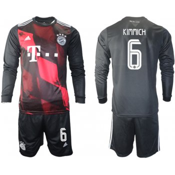 2021 Men Bayern Munich away long sleeves 6 soccer jerseys