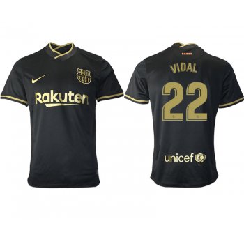 Men 2020-2021 club Barcelona away aaa version 22 black Soccer Jerseys