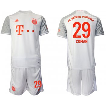 Men 2020-2021 club Bayern Munich away 29 white Soccer Jerseys