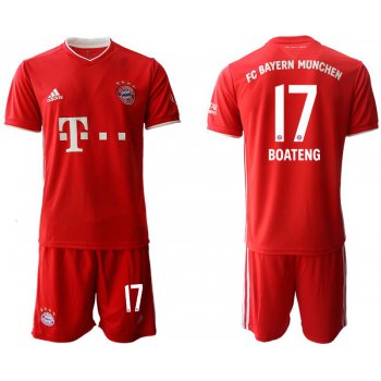 Men 2020-2021 club Bayern Munich home 17 red Soccer Jerseys