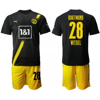 Men 2020-2021 club Borussia Dortmund away 28 black Soccer Jerseys