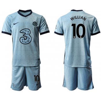 Men 2020-2021 club Chelsea away Light blue 10 Soccer Jerseys1