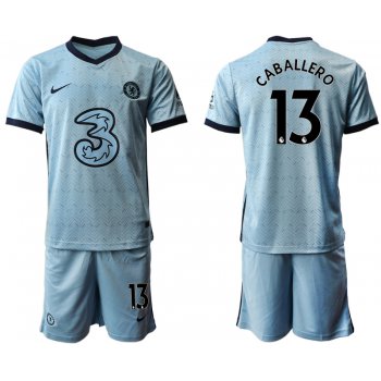 Men 2020-2021 club Chelsea away Light blue 13 Soccer Jerseys