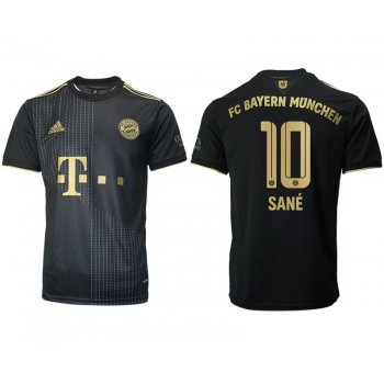 Men 2021-2022 Club Bayern Munich away aaa version black 10 Adidas Soccer Jersey