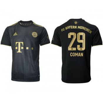 Men 2021-2022 Club Bayern Munich away aaa version black 29 Adidas Soccer Jersey