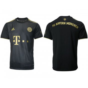 Men 2021-2022 Club Bayern Munich away aaa version black blank Adidas Soccer Jersey