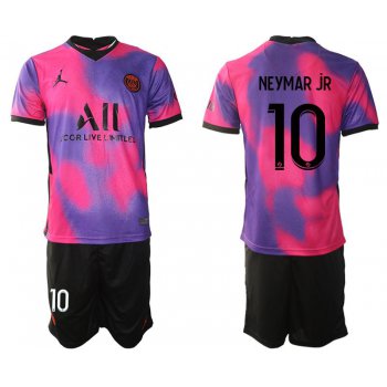 Men 2020-2021 Club Paris St German away purple 10 Soccer Jersey