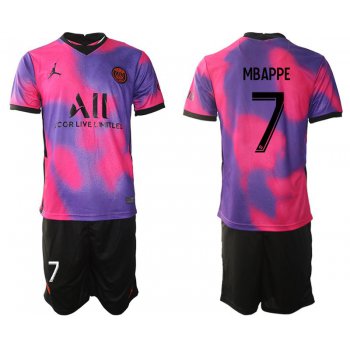 Men 2020-2021 Club Paris St German away purple 7 Soccer Jersey