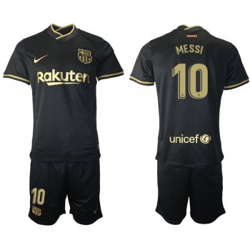 Men 2020-2021 club Barcelona away 10 black Soccer Jerseys1