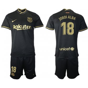 Men 2020-2021 club Barcelona away 18 black Soccer Jerseys