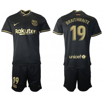 Men 2020-2021 club Barcelona away 19 black Soccer Jerseys