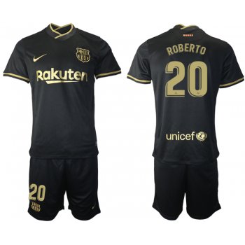 Men 2020-2021 club Barcelona away 20 black Soccer Jerseys