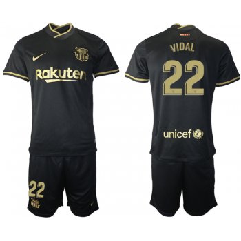 Men 2020-2021 club Barcelona away 22 black Soccer Jerseys