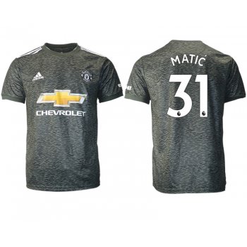 Men 2020-2021 club Manchester United away aaa version 31 black Soccer Jerseys