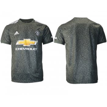 Men 2020-2021 club Manchester United away aaa version blank black Soccer Jerseys