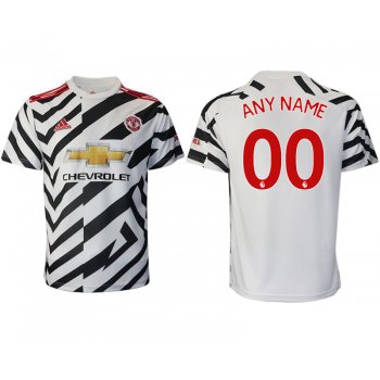 Men 2020-2021 club Manchester United away aaa version customized white Soccer Jerseys