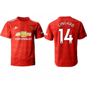 Men 2020-2021 club Manchester United home aaa version 14 red Soccer Jerseys