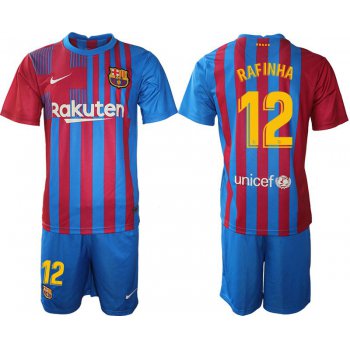 Men 2021-2022 Club Barcelona home blue 12 Nike Soccer Jersey