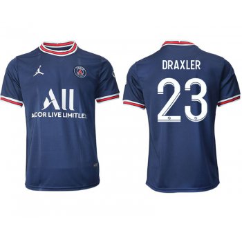 Men 2021-2022 Club Paris St German home aaa version blue 23 Soccer Jersey