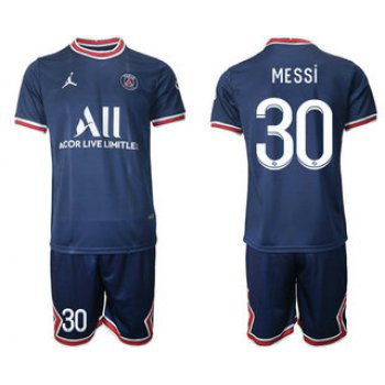 2021-22 Paris Saint-Germain Home #30 MESSI Soccer Jersey