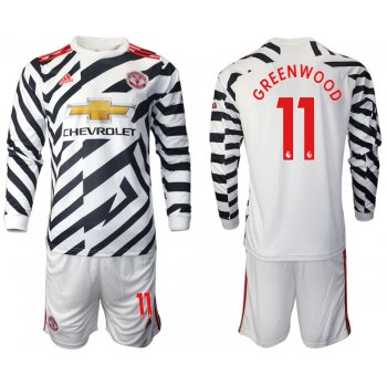 2021 Men Manchester united away long sleeve 11 soccer jerseys