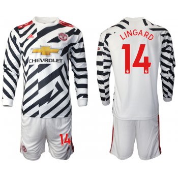 2021 Men Manchester united away long sleeve 14 soccer jerseys