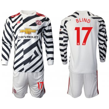 2021 Men Manchester united away long sleeve 17 soccer jerseys