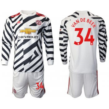 2021 Men Manchester united away long sleeve 34 soccer jerseys