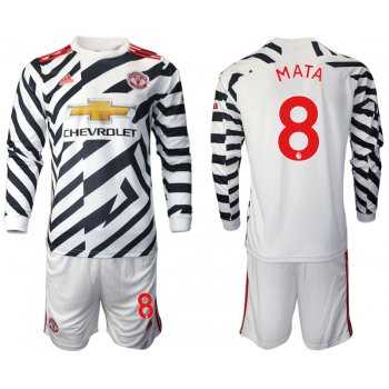 2021 Men Manchester united away long sleeve 8 soccer jerseys