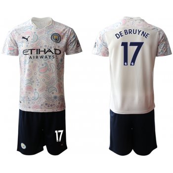 Men 2020-2021 club Manchester City away 17 white Soccer Jerseys