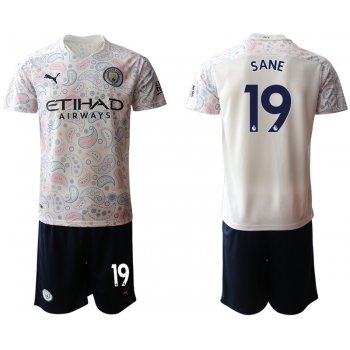 Men 2020-2021 club Manchester City away 19 white Soccer Jerseys