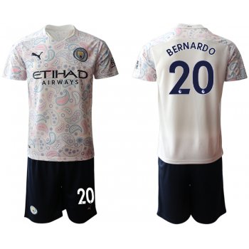 Men 2020-2021 club Manchester City away 20 white Soccer Jerseys