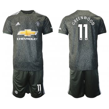 Men 2020-2021 club Manchester United away 11 black Soccer Jerseys