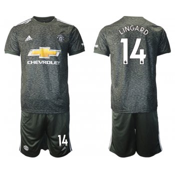 Men 2020-2021 club Manchester United away 14 black Soccer Jerseys